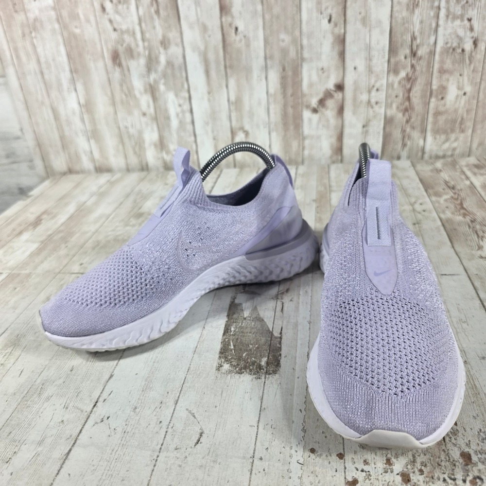 Nike Epic React Phantom Flyknit Lavender Purple Women 8.5 BV0415-500 Running - Picture 5 of 8